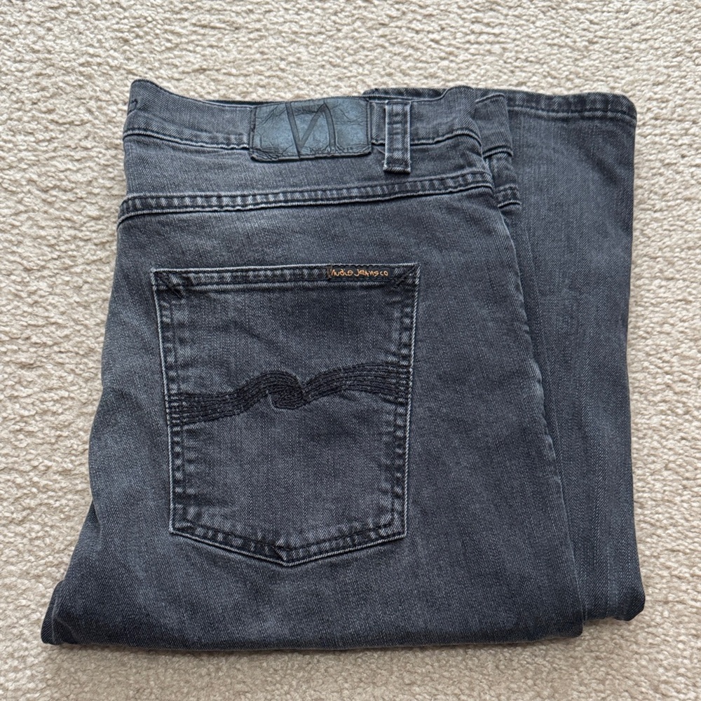 Nudie Jeans lean Dean mono grey Denim 33 36